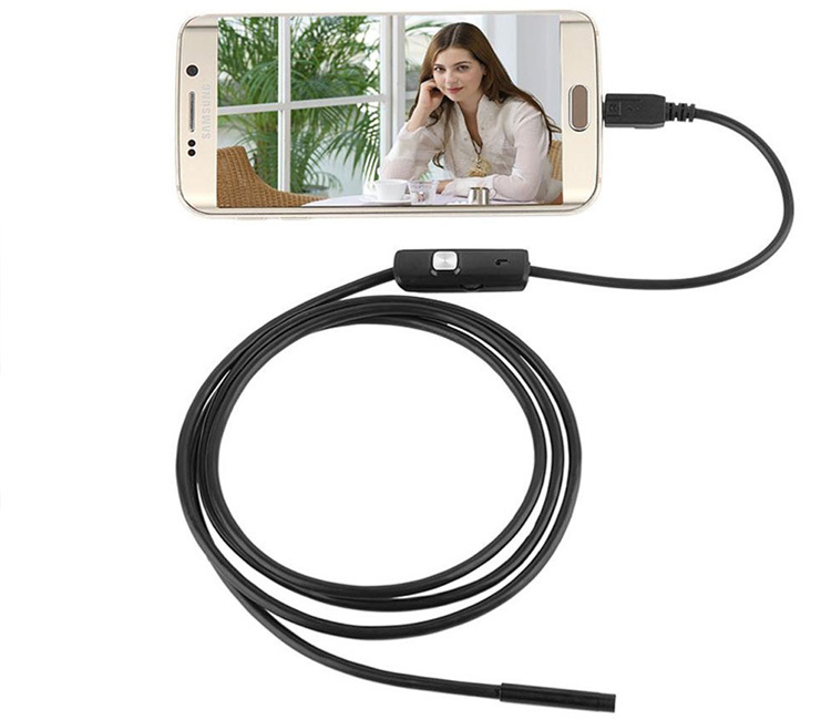Эндоскоп для смартфона водонепроницаемый с подсветкой 1м InnoZone 480P ...